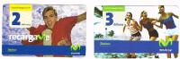 ECUADOR - TELEFONICA MOVISTAR (GSM RECHARGE)   -  RECARGAME: LOT OF 2 DIFFERENT   - USED   -  RIF. 537 - Equateur