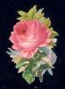Découpi Gaufré Chromo Fleur Rose Flower 3 X 4,5 - Bloemen