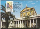 Carte-Maximum ITALIE N° Yvert 1562 (ROME - Basilique St Paul) Obl Sp Ill 1er Jour 1983 - Cartes-Maximum (CM)