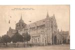 CP, 49, Chemillé, Eglise St Pierre, Entrée Principale Et Clocher (Mon.Hist.), 1923, Voyagée - Chemille