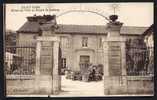 CPA  ANCIENNE- FRANCE- SAINT-PONS (34)- ENTRÉE DE L'HOTEL DE VILLE ET PALAIS DE JUSTICE- BELLE ANIMATION - Saint-Pons-de-Thomières