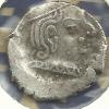 INDIA WESTERN SATRAPS 1 DRACHM MAN HEAD OLD PORTRAIT FRONT & EMBLEM BACK 278-295 AD SILVER READ DESCRIPTION CAREFULLY!! - India