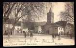 CPA  ANCIENNE- FRANCE- SAINT-PONS (34)- LA PLACE DU FOIRAIL AVEC BELLE ANIMATION-BOULANGERIE- MARCHAND D'AVOINE - Saint-Pons-de-Thomières