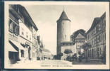 Romont, Entrée Du Château, Animée, - Romont