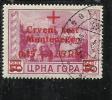 MONTENEGRO TEDESCA CETTIGNE 1944 SOPRASTAMPA ROSSA 0.15 + 1,35RM SU 50 C TIMBRATO - German Occ.: Montenegro