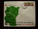 KUT 1972 5th.Anniv Of EAST AFRICAN COMMUNITY  5/- STAMP On FDC. - Kenya, Uganda & Tanzania