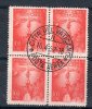 Vaticano / Vatican City  1947 --Posta AEREA Air Mail L.100 Quartina ( Block Of 4)--  US./ VF - Luftpost