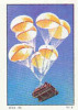 Descente D'un Bulldozer  / ( Image Thème Parachutisme Parachute Skydiving  ) // IM 26-K6/5 - Nestlé