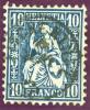 Heimat ZH Fehraltorf 186?-09-14 Finferhutstempel Auf Zu#31 Sitzende Helvetia - Used Stamps