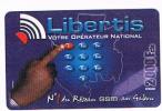 GABON - LIBERTIS  (GSM RECHARGE)   - MAP 2000 EXP. 12.01    - USED  -  RIF. 591 - Gabun