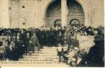 Façade De N.D De Grace De Gignac Arrivée De Mgr Mignen Sur La Terrasse De L'Eglise 13 Déc 1924 Cpa - Gignac