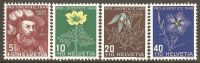 Switzerland 1949 Mi# 541-544 ** MNH - Neufs