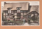 Angleterre England ( Ann Hathway´s Cottage Stratford-on-Avon ) Animé Animated Cpa Postcard Real Photograph Carte Photo - Stratford Upon Avon