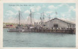 San Diego Califormia - Municipal Pier - Vintage - Unused - 2 Scans - E.C. Kropp Co. Milwaukee - San Diego