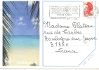 REF LBON6 - GUADELOUPE - 2 ENVELOPPES ILLUSTREES VOYAGEES - Other & Unclassified