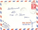 REF LBON6 - MARTINIQUE - MULLER 15f SUR LETTRE AVION ROS MORNE / PARIS 9/3/1956 - Lettres & Documents