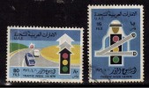 U.A.E. United Arab Emirates Used  1976, 2v  Traffic Week, UAE Road Safety, As Scan - Emirats Arabes Unis (Général)