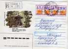 GEORGIE ABKHAZIE SUHUMI 1996  - ENTIER POSTAL  LITHUANIE  - AFFRANCHISSEMENT SURCHARGE ABKHAZIE - RARE - Georgia