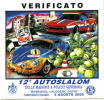 Adesivo Stiker Etiqueta VERIFICATO 12 AUTOSLALOM MADONIE - Rallyeschilder