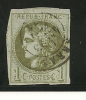 FRANCE - Yvert - 39C - Cachet à Date - Cote 170 € - 1870 Emisión De Bordeaux