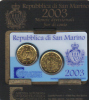 MINI SET DE 20 ET 50 CENTS SAINT MARIN 2003 NEUF!!!! - San Marino