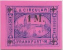 Seeing Eye, Triangle, Masonic Symbol, Freemasonry, Surcharge Overprint, Frankfurt Local Post 1887, Mint Germany As Scan - Franc-Maçonnerie