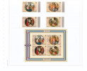 REPUBLIQUE DU BURUNDI - NATALE 1980 BF POSTA AEREA  + 4 VALORI STESSI SOGGETTI BF - Unused Stamps