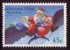 1995 - Christmas Island Xmas 45c Delivering PRESENTS Stamp FU - Christmaseiland