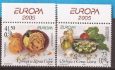 EUROPA 2005 CEPT SERBIA MONTENEGRO JUGOSLAVIA GASTRONOMIA NEVER HINGED - 2005