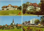 Münsingen - 4 Bilder Mit Postauto          Ca. 1980 - Münsingen