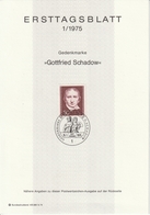 # 1975 Berlino - ETB N. 1 (ERSTTAGSBLATT) - 1st Day – FDC (sheets)