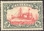 Germany Mariana Islands #29 Mint Hinged 5m Kaiser´s Yacht From 1901, Expertized - Isole Marianne