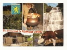 Cp, Franche Comté, Multi-Vues, Voyagée 1988 - Franche-Comté