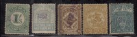 Victoria Used Fiscal / Revenue 5 Diff., - Revenue Stamps