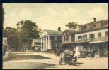 CPA Vintage Postcard Public Square Southport Connecticut 1910 Automobile Car Automobilia Animé - Altri & Non Classificati