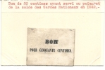 RARE .BON 50 CTS GARDE NATIONALE DE PARIS . 1848 - Bons & Nécessité