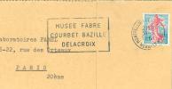 FRANCE FLAMME MUSEE FABRE COURBET  BAZILLE  DELACROIX 1961 - Impressionisme
