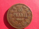 10 Pennia -finlande-1866-alexandre II - Finlandia