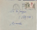 BRAZZAVILLE R.P - CONGO - COLONIES FRANCAISES - LIEUTENANT GOUVERNEUR CUREAU - LETTRE - FLAMME - Storia Postale