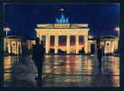 56118 // BERLIN - NACHTS AM BRANDENBURGER TOR ,  NIGHT SOLDIERS ,  DDR Germany Deutschland  Allemagne Germania - Porte De Brandebourg