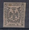 MODENA, Antiguo Estado Italiano 9 Cent, Taxe Per Journaux 1853, Num 3 * - Modène