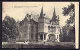 CPA  ANCIENNE- FRANCE- LABRUGUIERE (81)- LE CHATEAU DU CAUSSE EN GROS PLAN- ANIMATION- JARDINIERS FAUCHANT LA PELOUSE - Labruguière