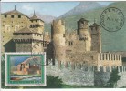 Carte Maximum ITALIE  N° Yvert  1259 (Château De Fenis) Obl 21.5.1976 - Cartoline Maximum