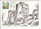 Carte Maximum ITALIE  N° Yvert  1437 (Château De Rocca Calascio) Obl Sp Ill 1er Jour - Cartoline Maximum