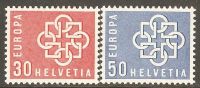 Switzerland 1959 Mi# 679-680 ** MNH - Unused Stamps