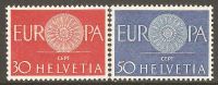 Switzerland 1960 Mi# 720-721 ** MNH - Neufs