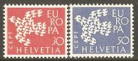 Switzerland 1961 Mi# 736-737 ** MNH - Nuevos