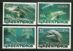 Samoa     "Dolphins"   Set    SC# 943-46 MNH** - Samoa