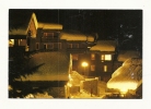 Cp, 73, Valmorel, La Nuit Sur Le Hameau "Planchamps", Voyagée 1989 - Valmorel