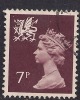 WALES GB 1978 7p PURPLE BROWN USED MACHIN STAMP SG W23. (H192) - Gales